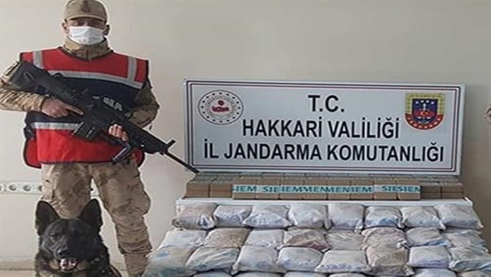 Hakkari’de 105 Kilogram Uyuşturucu Ele Geçirildi