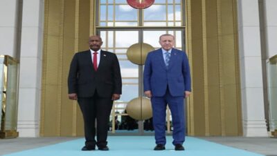 Sudan Egemenlik Konseyi Başkanı Orgeneral El-Burhan Cumhurbaşkanlığı Külliyesinde