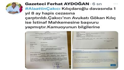 Çakıcı’nın Hapis Cezasına Açıklama Danışmanı ve Avukatından Geldi