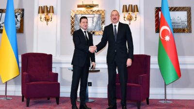 İlham Aliyev, Ukrayna Cumhurbaşkanı Vladimir Zelensky ile Brüksel’de bir araya geldi