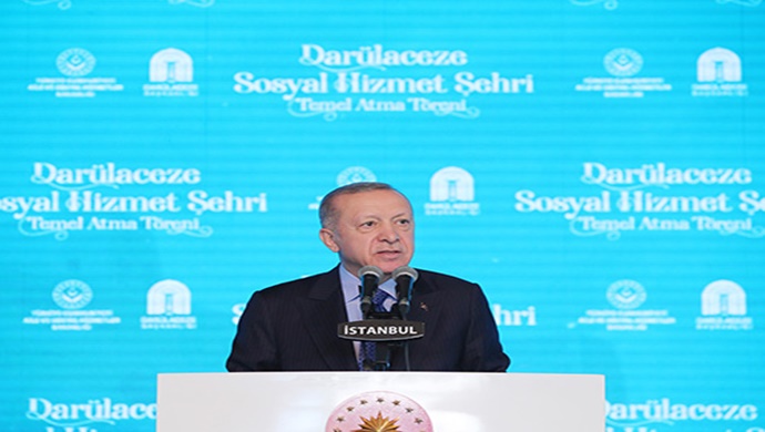 Cumhurbaşkanı Erdoğan, Darülaceze Sosyal Hizmet Şehri temel atma törenine katıldı