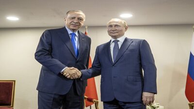 Cumhurbaşkanı Erdoğan, Rusya Devlet Başkanı Putin ile bir araya geldi