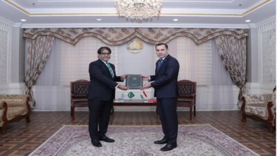 Deputy Minister of Foreign Affairs of the Republic of Tajikistan Farhod Salim received the newly appointed Ambassador of the Islamic Republic of Pakistan