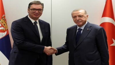 Cumhurbaşkanı Erdoğan, Sırbistan Cumhurbaşkanı Vucic ile bir araya geldi