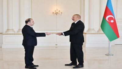 Presentation of credentials of the Ambassador of Tajikistan to the President of Azerbaijan