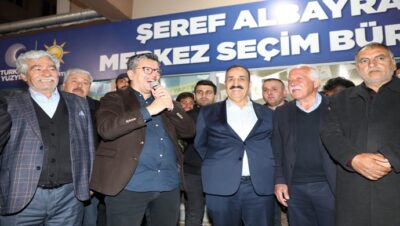 İŞ İNSANI AKİF ÇOBANOĞLU`NDAN ŞEREF ALBAYRAK`A DESTEK ZİYARETİ