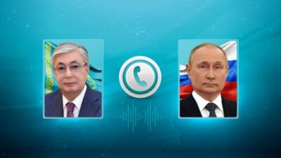 Devlet Başkanı Kassym-Jomart Tokayev, Rusya Devlet Başkanı Vladimir Putin ile telefon görüşmesi yaptı