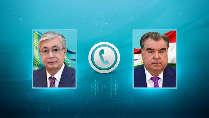 Kassym-Jomart Tokayev, Tacikistan Cumhurbaşkanı Emomali Rahmon ile telefon görüşmesi yaptı