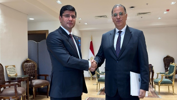 Presentation of copy of the Credentials to the Deputy Minister of Foreign Affairs of Egypt