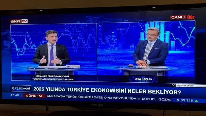 DEİK TÜRK-TACİK İŞ KONSEYİ BAŞKANI CİHANGİR FİKRİ SAATÇİOĞLU AKİT TV’YE KONUŞTU